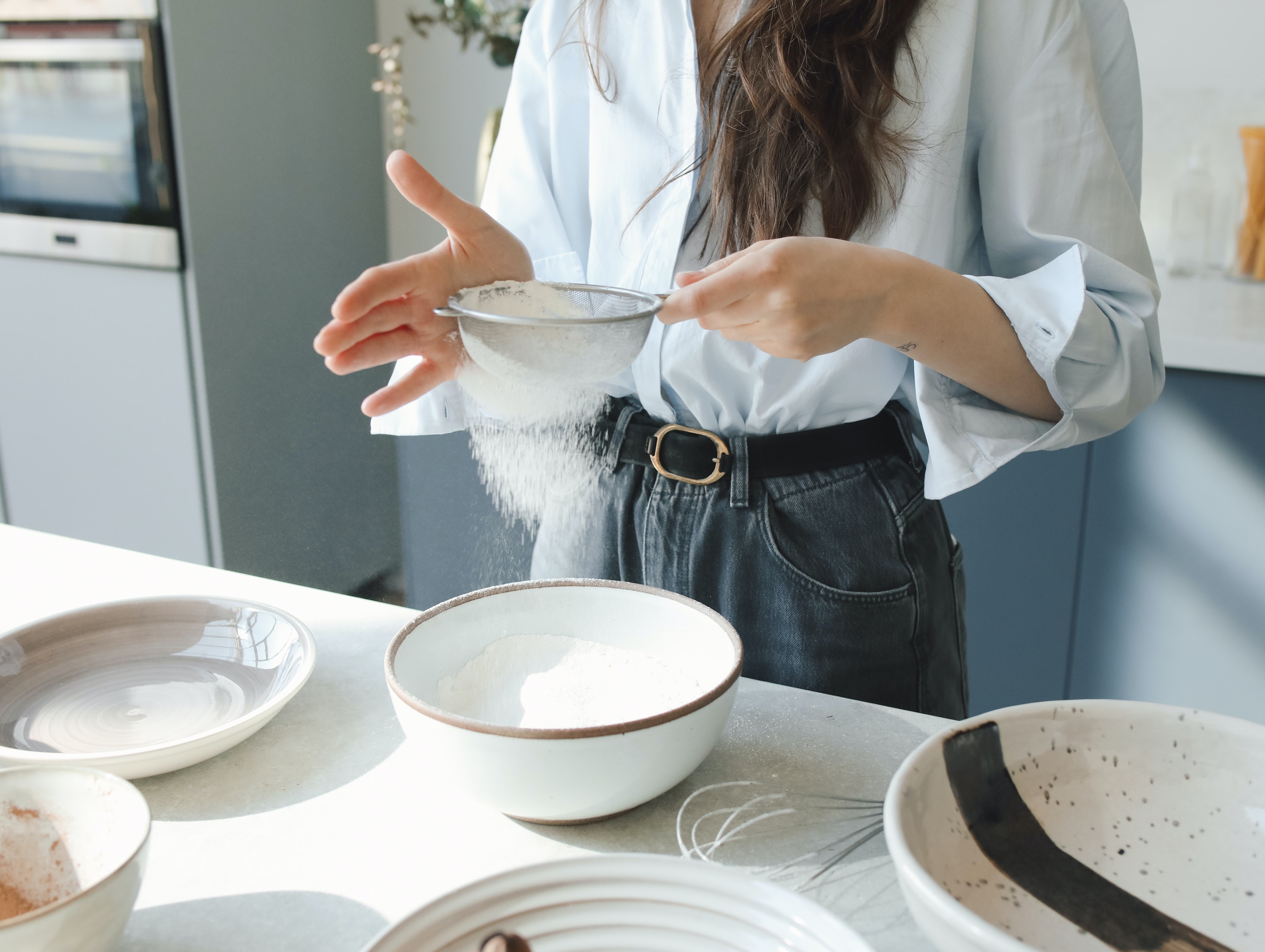 Women with colander