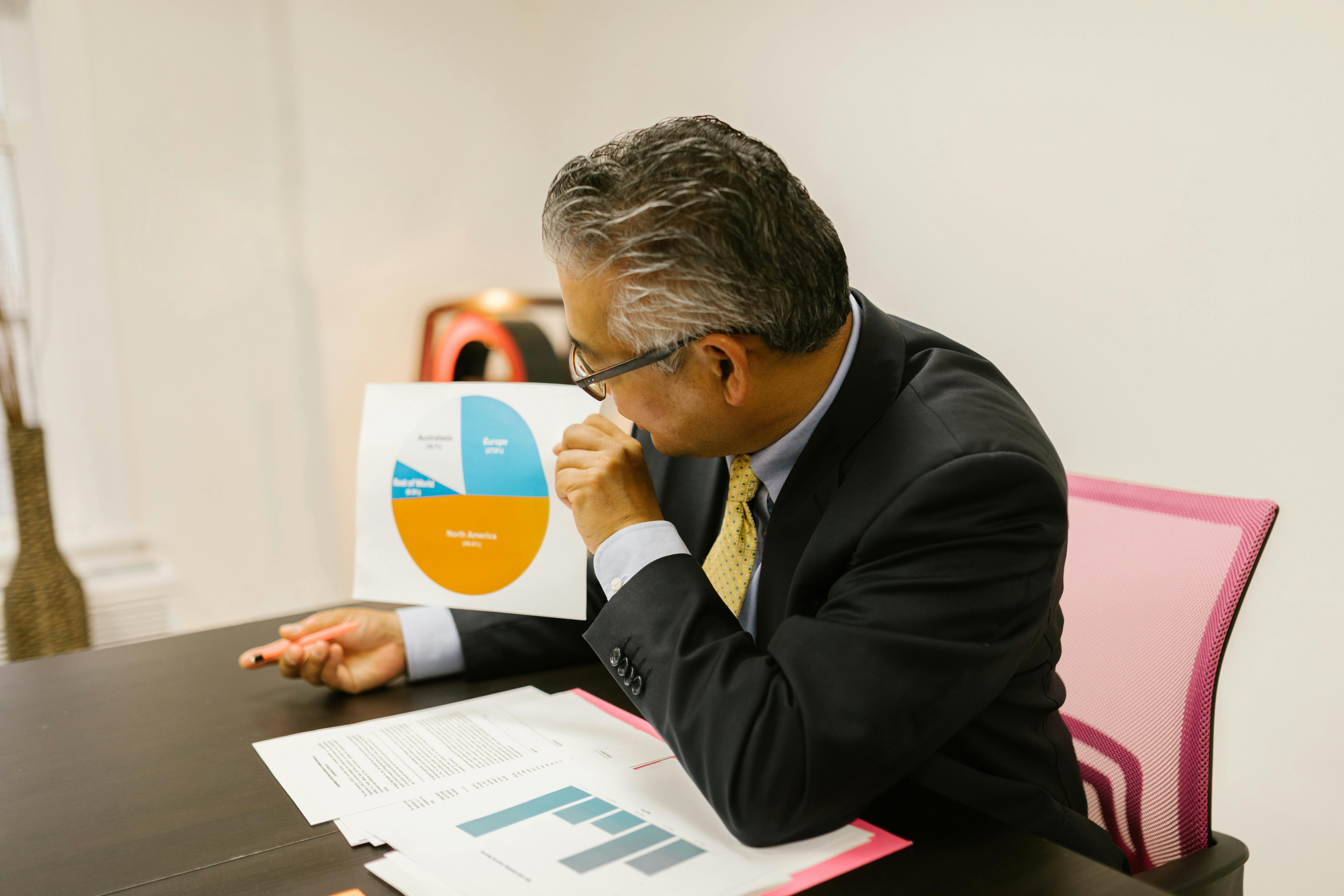business executive revieiwing IT budget