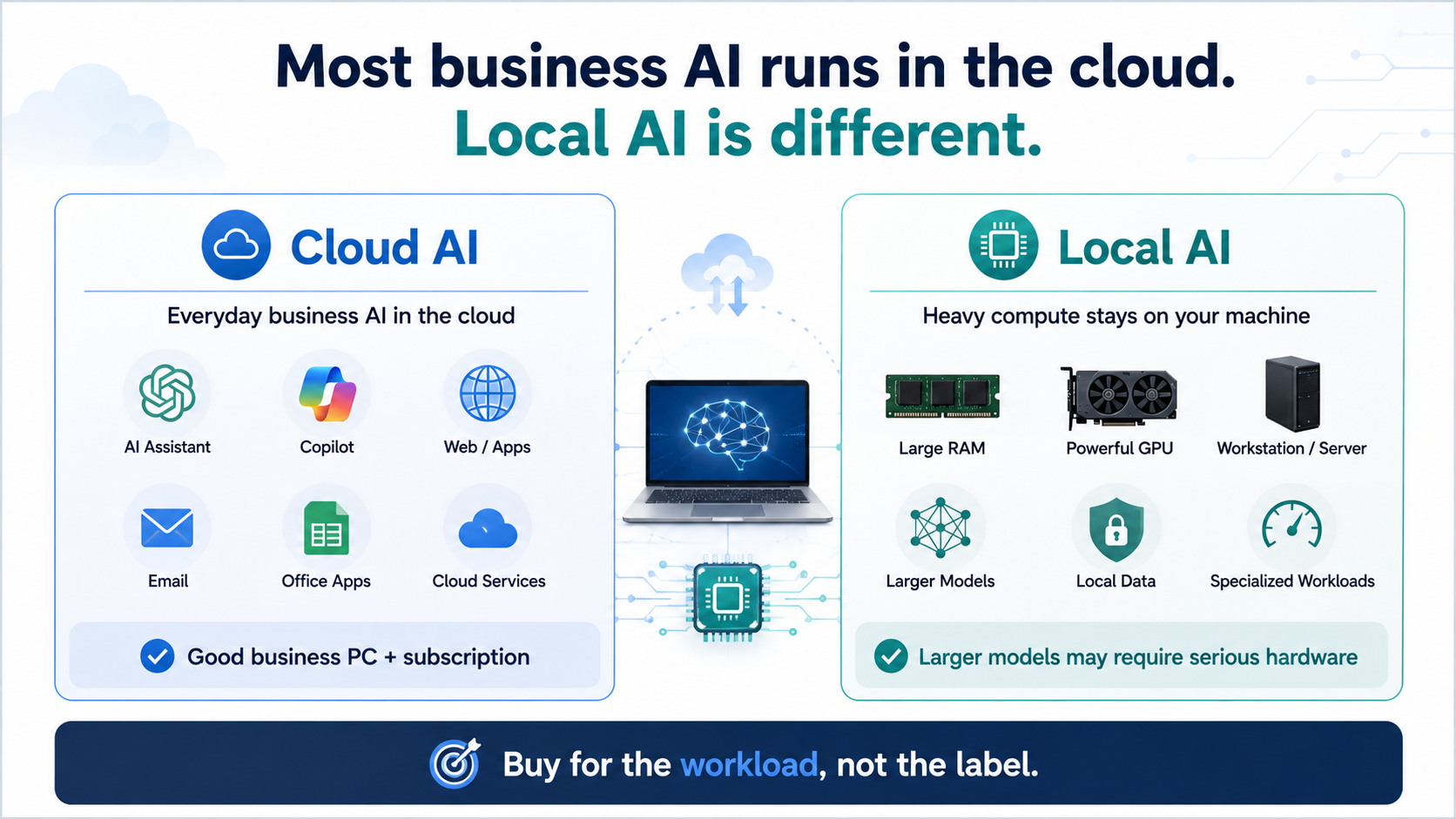 ai computers vs cloud ai