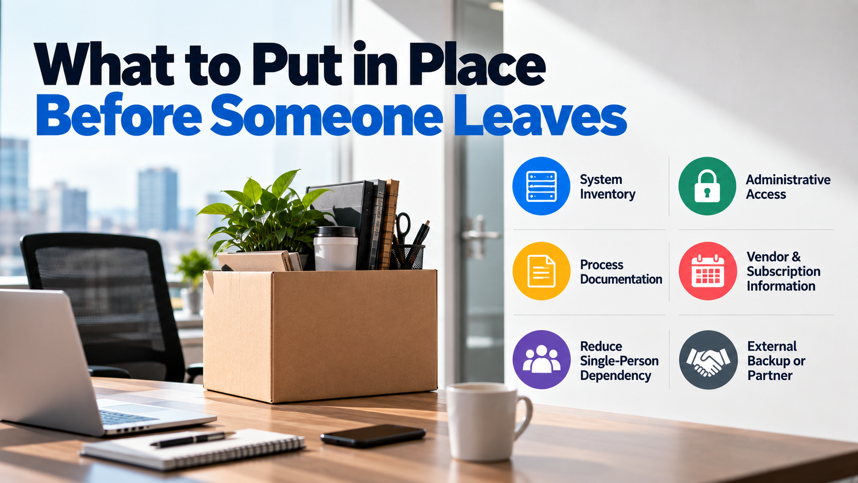 what to put in place before key person leaves