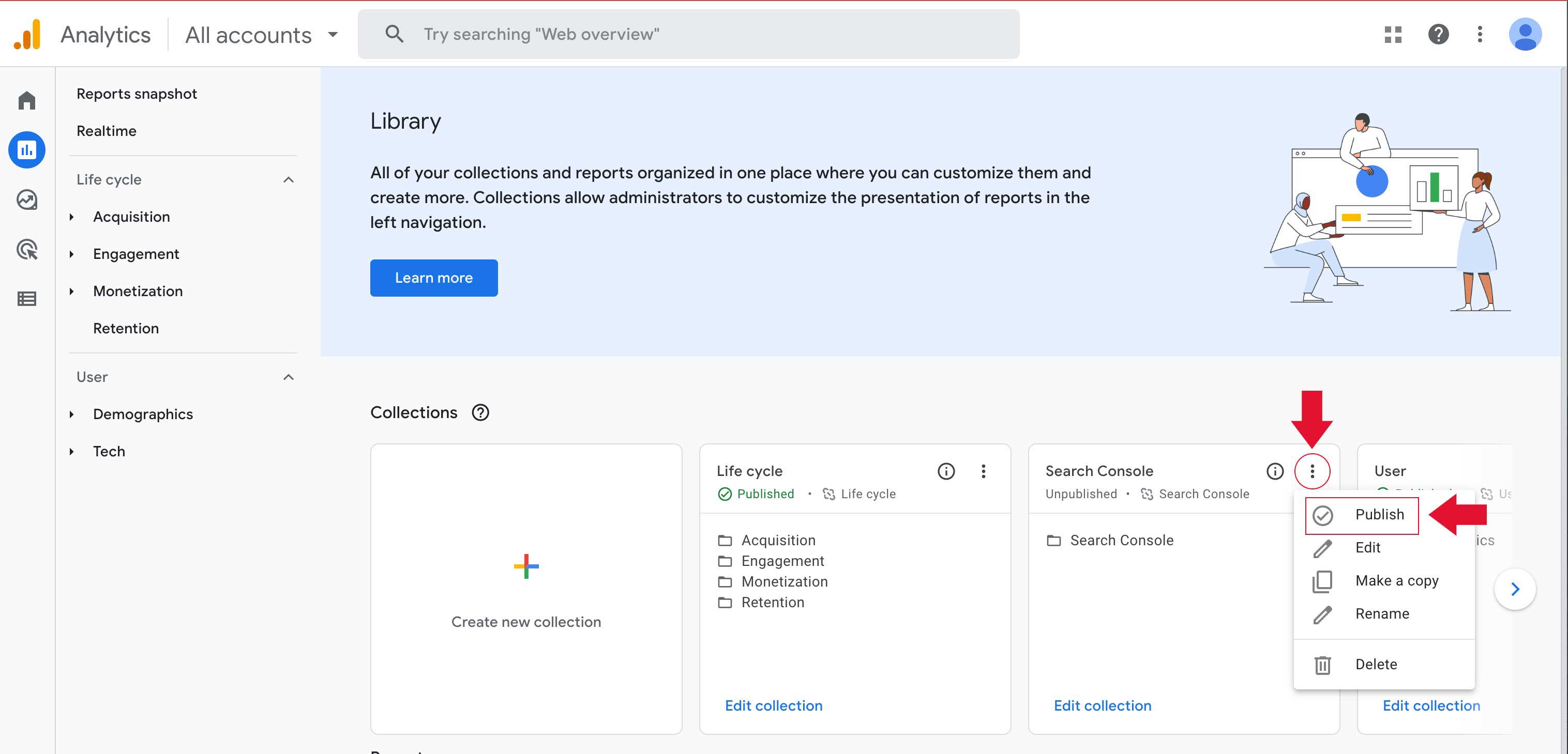 Linking GA4 and Google Search Console, step 9