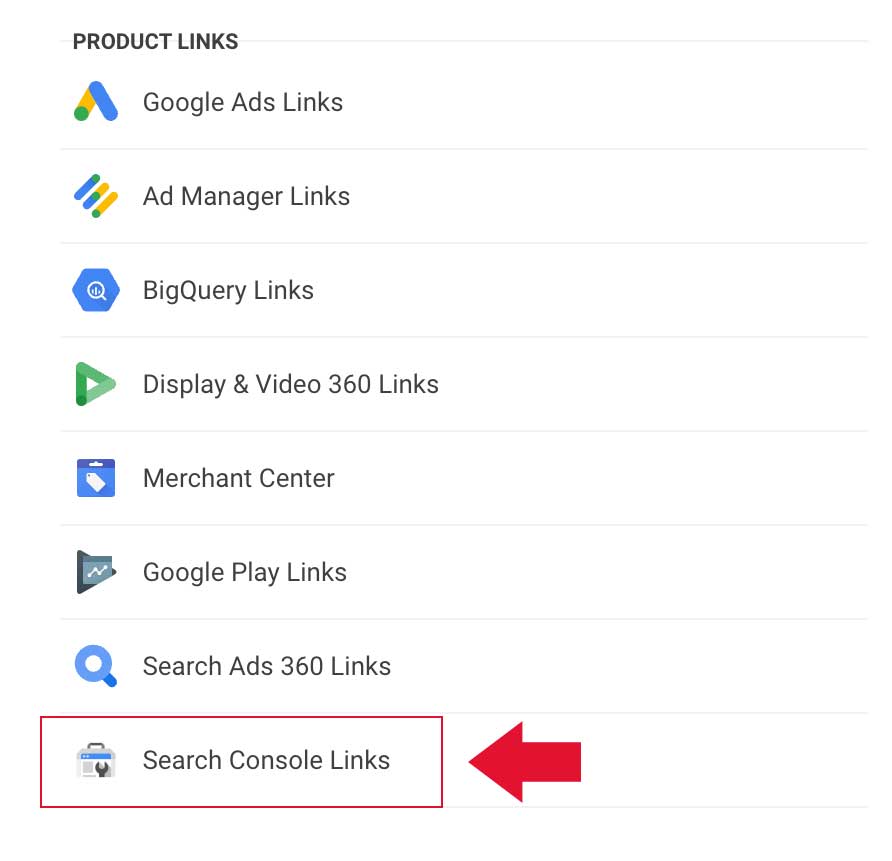Linking GA4 and Google Search Console, step 4
