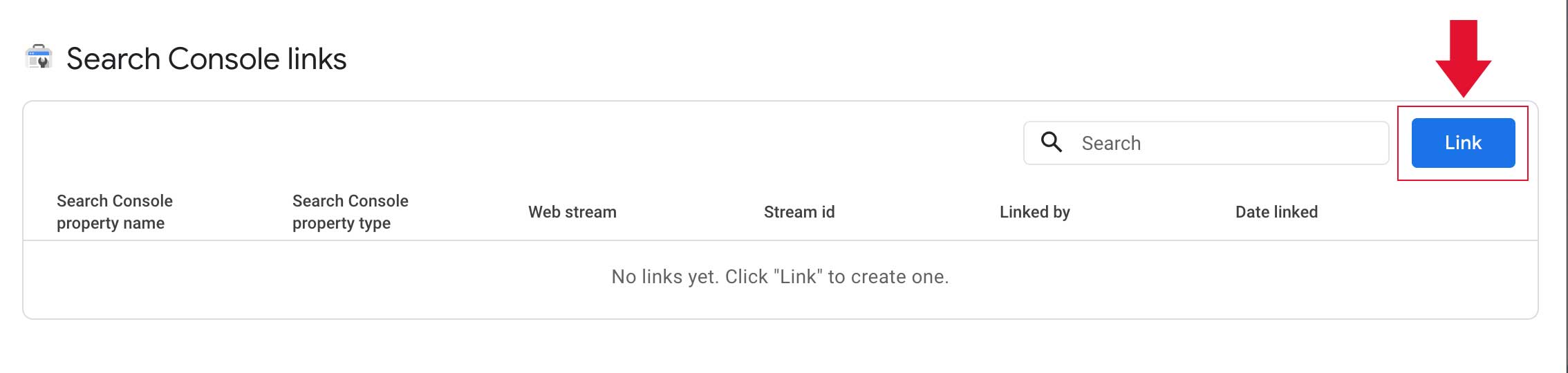 Linking GA4 and Google Search Console, step 5
